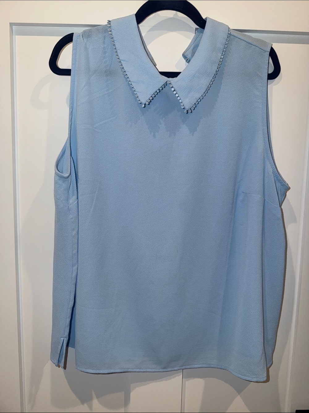Cece baby blue blouse 2X